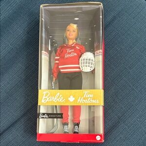 Barbie Tim Hortons Hockey Doll in Red and Black